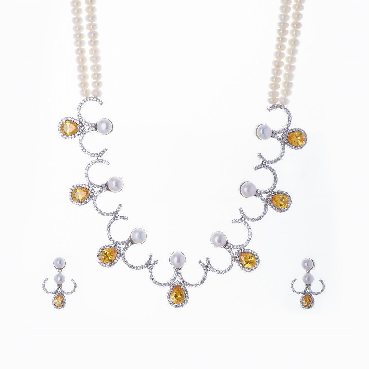 Ravishing Real Pearl Necklace Set - Chandrani Pearls