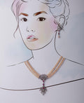 Ravishing Real Pearl Necklace Set - Chandrani Pearls