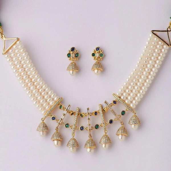 Ravishing Real Pearl Necklace Set - Chandrani Pearls