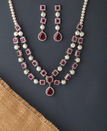 Ravishing Real Pearl Necklace Set - Chandrani Pearls