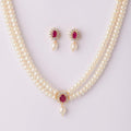 Ravishing Real Pearl Necklace Set - Chandrani Pearls