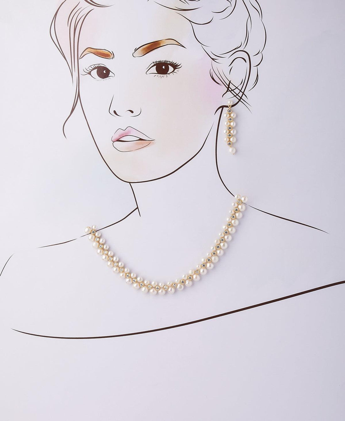 Ravishing Real Pearl Necklace Set - Chandrani Pearls