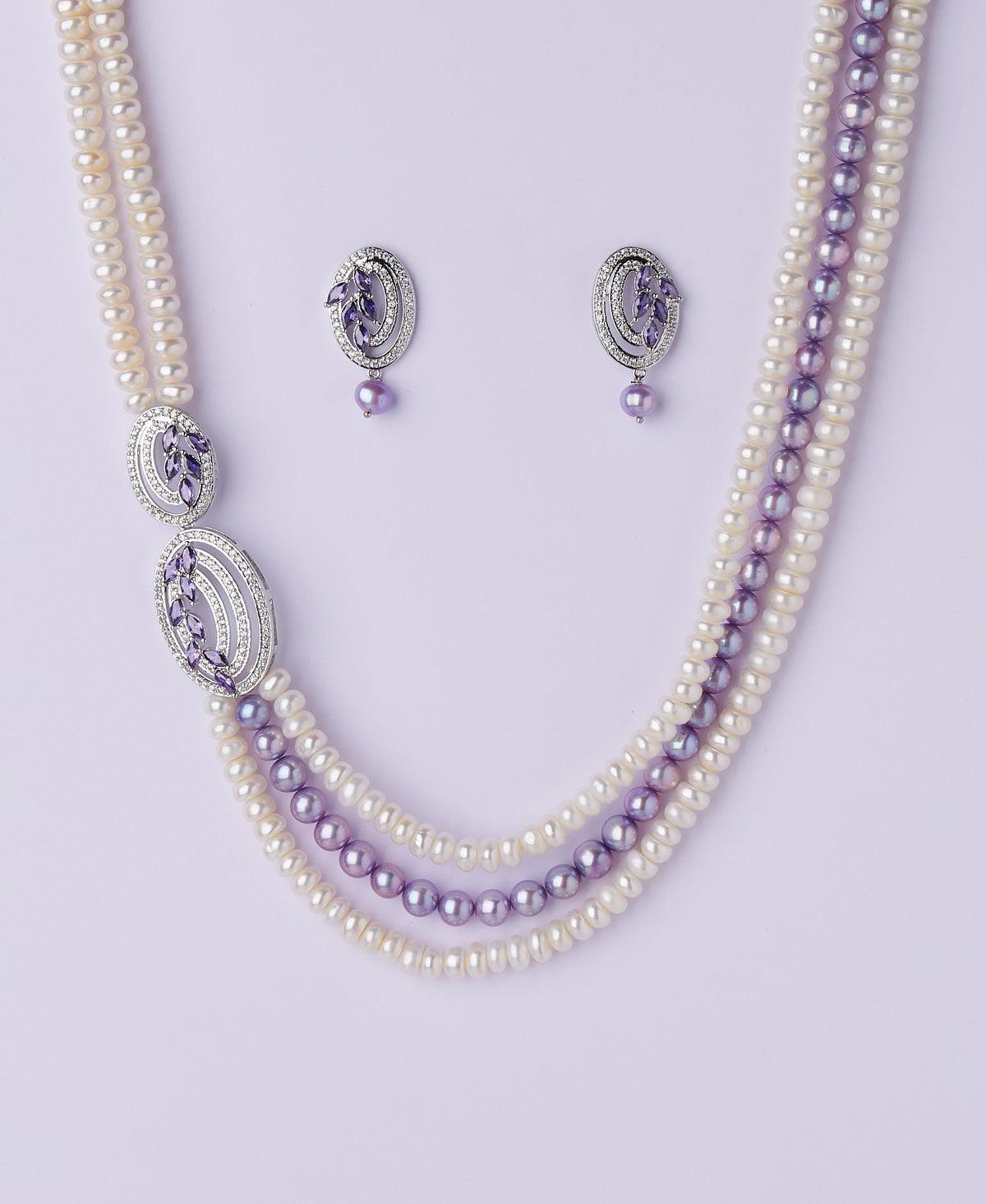 Ravishing Real Pearl Necklace Set - Chandrani Pearls