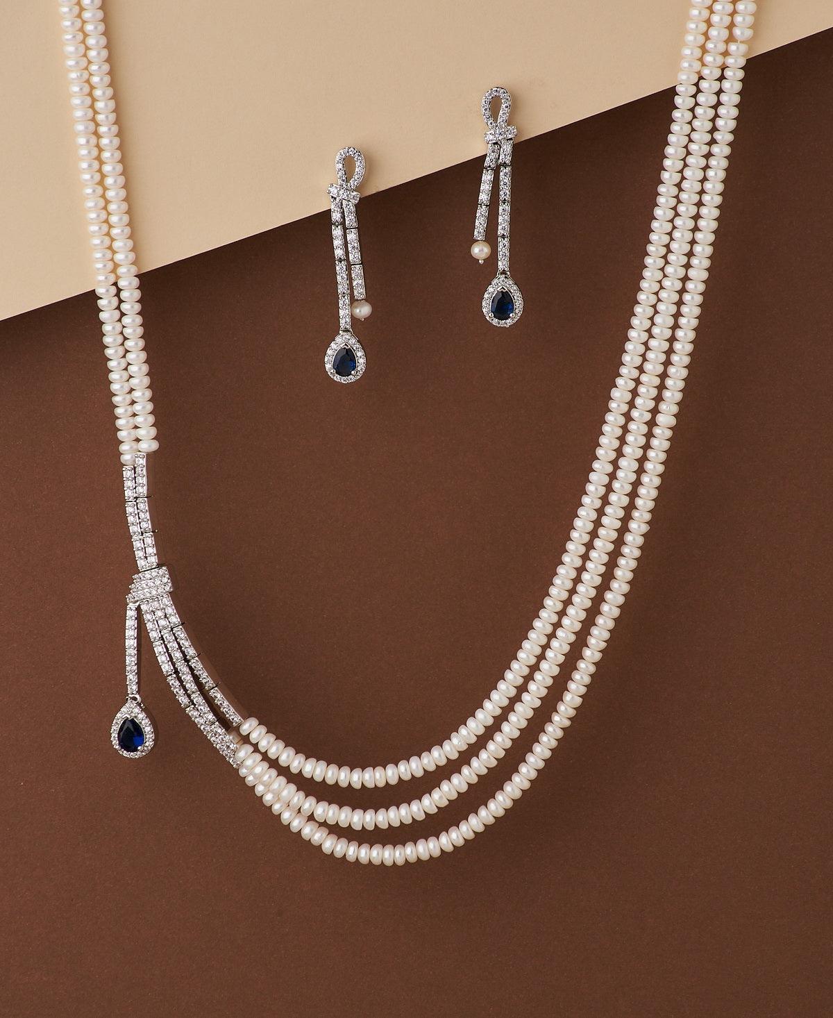 Ravishing Real Pearl Necklace Set - Chandrani Pearls