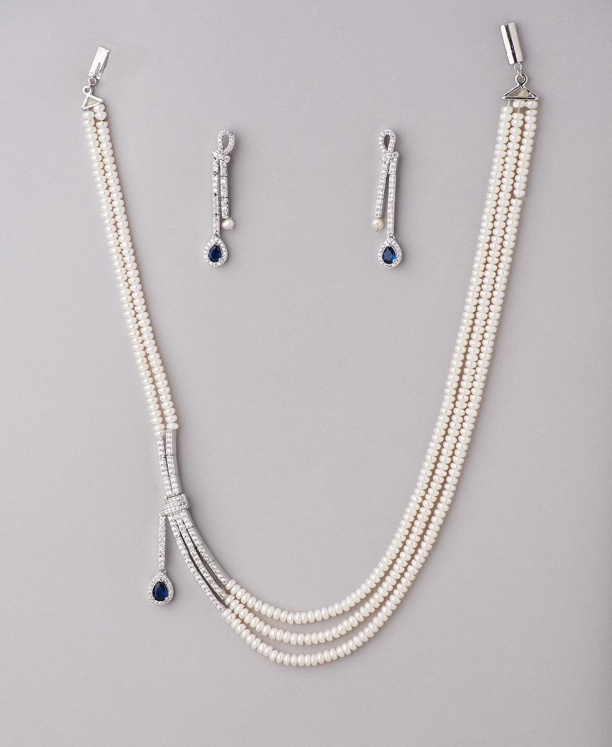 Ravishing Real Pearl Necklace Set - Chandrani Pearls