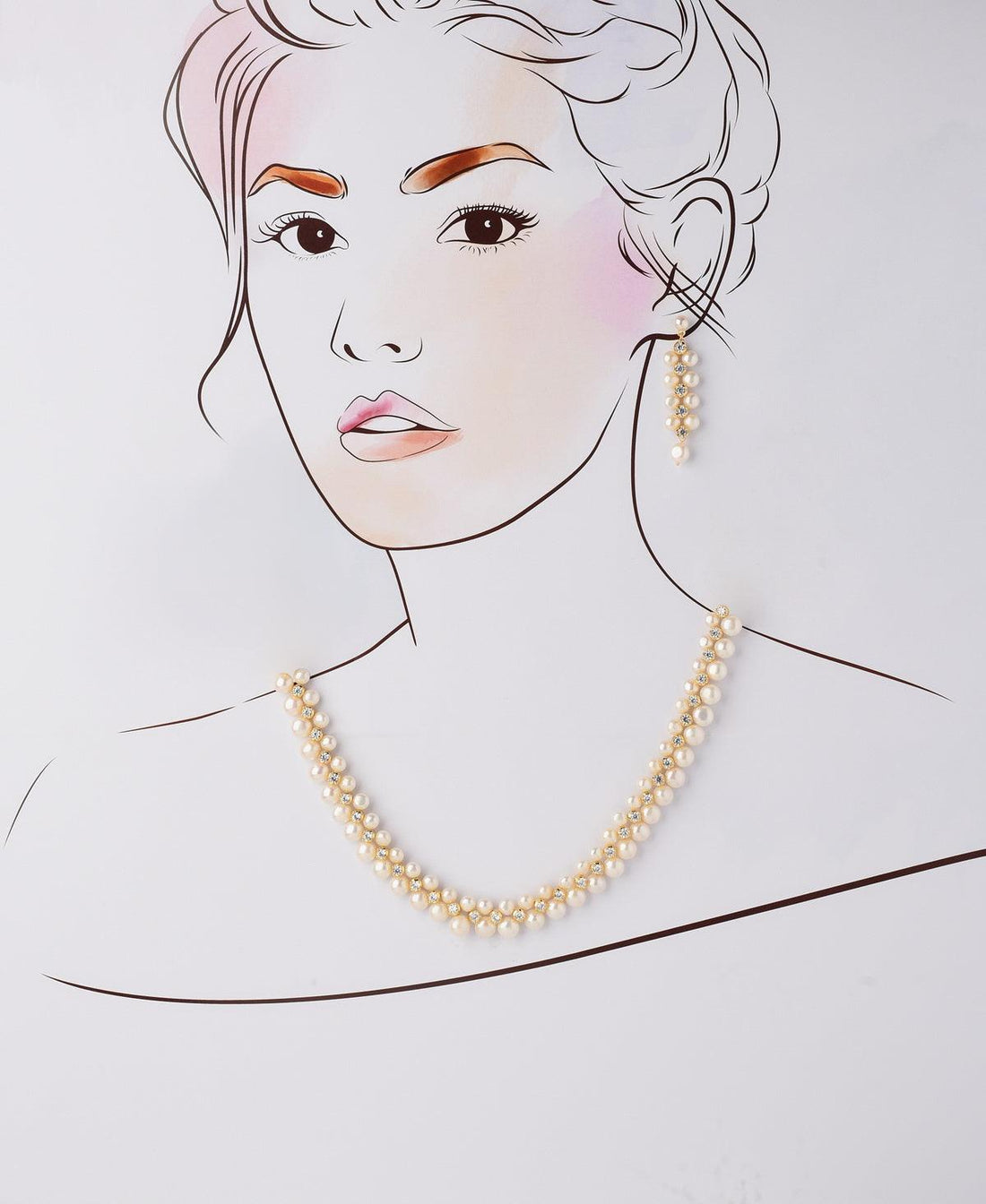 Ravishing Real Pearl Necklace Set - Chandrani Pearls