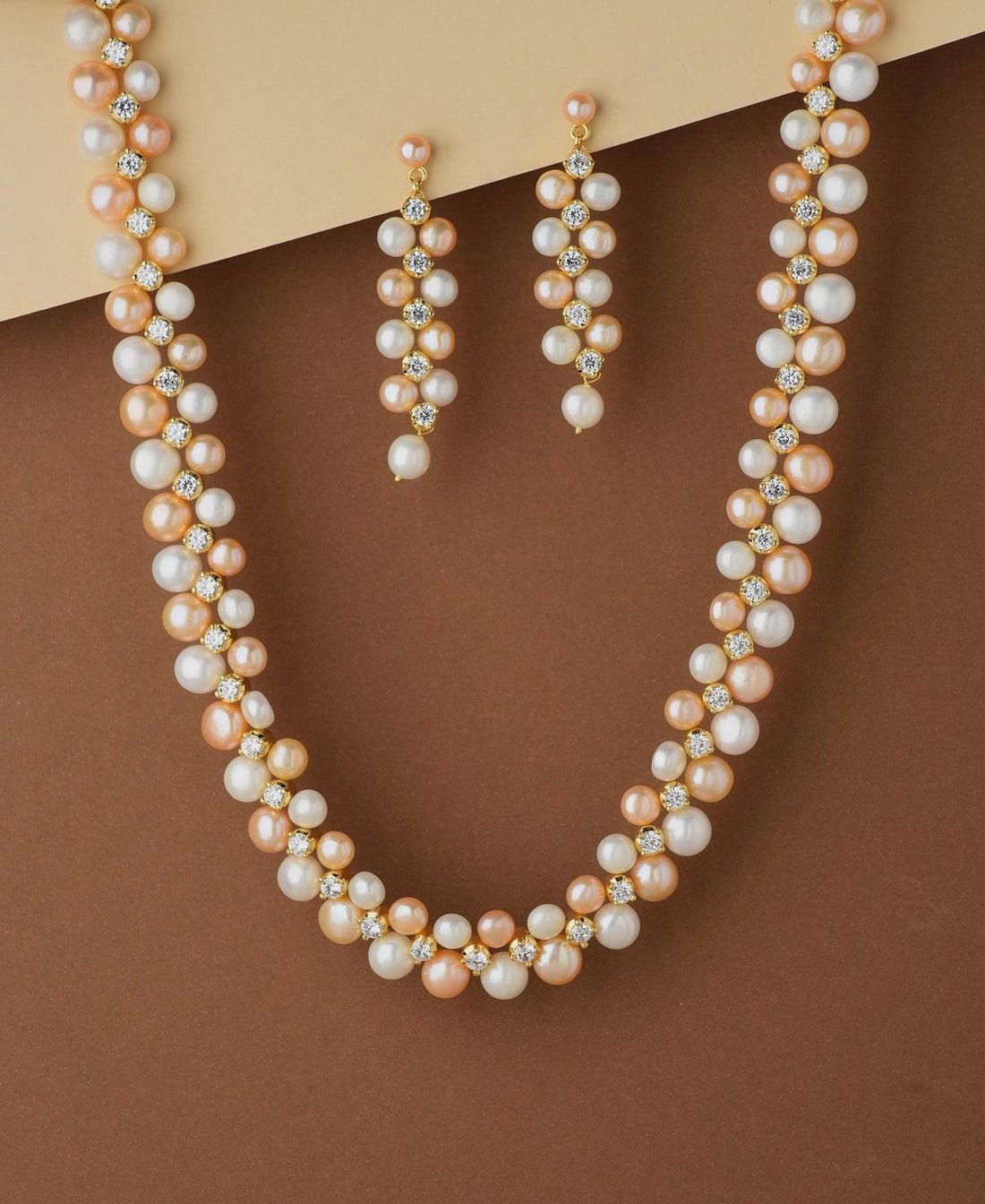 Ravishing Real Pearl Necklace Set - Chandrani Pearls