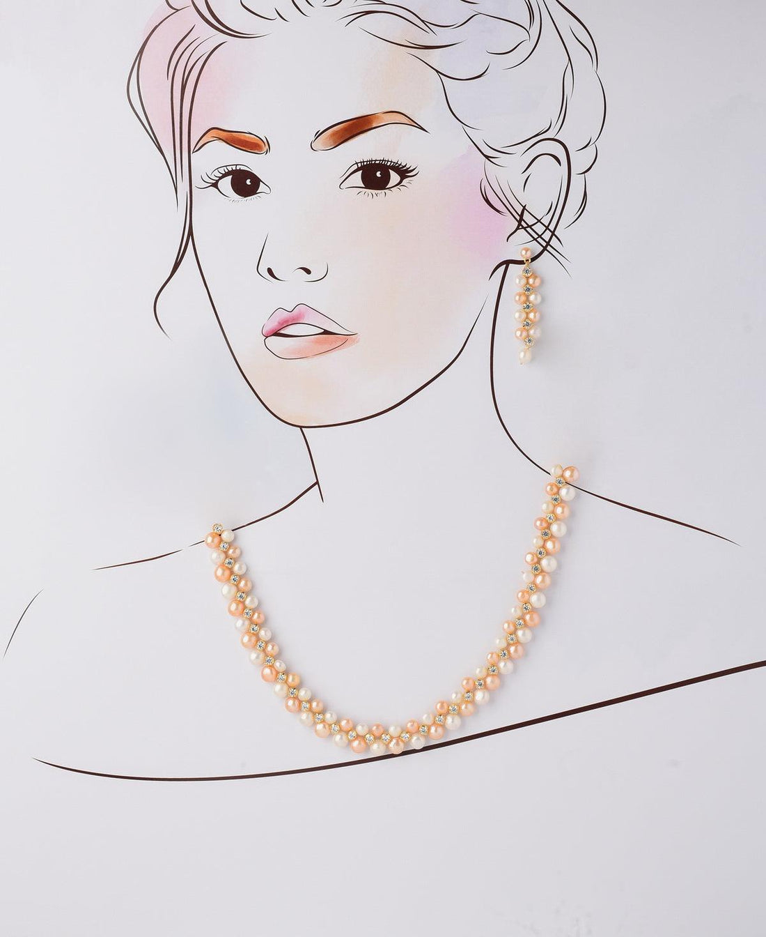 Ravishing Real Pearl Necklace Set - Chandrani Pearls
