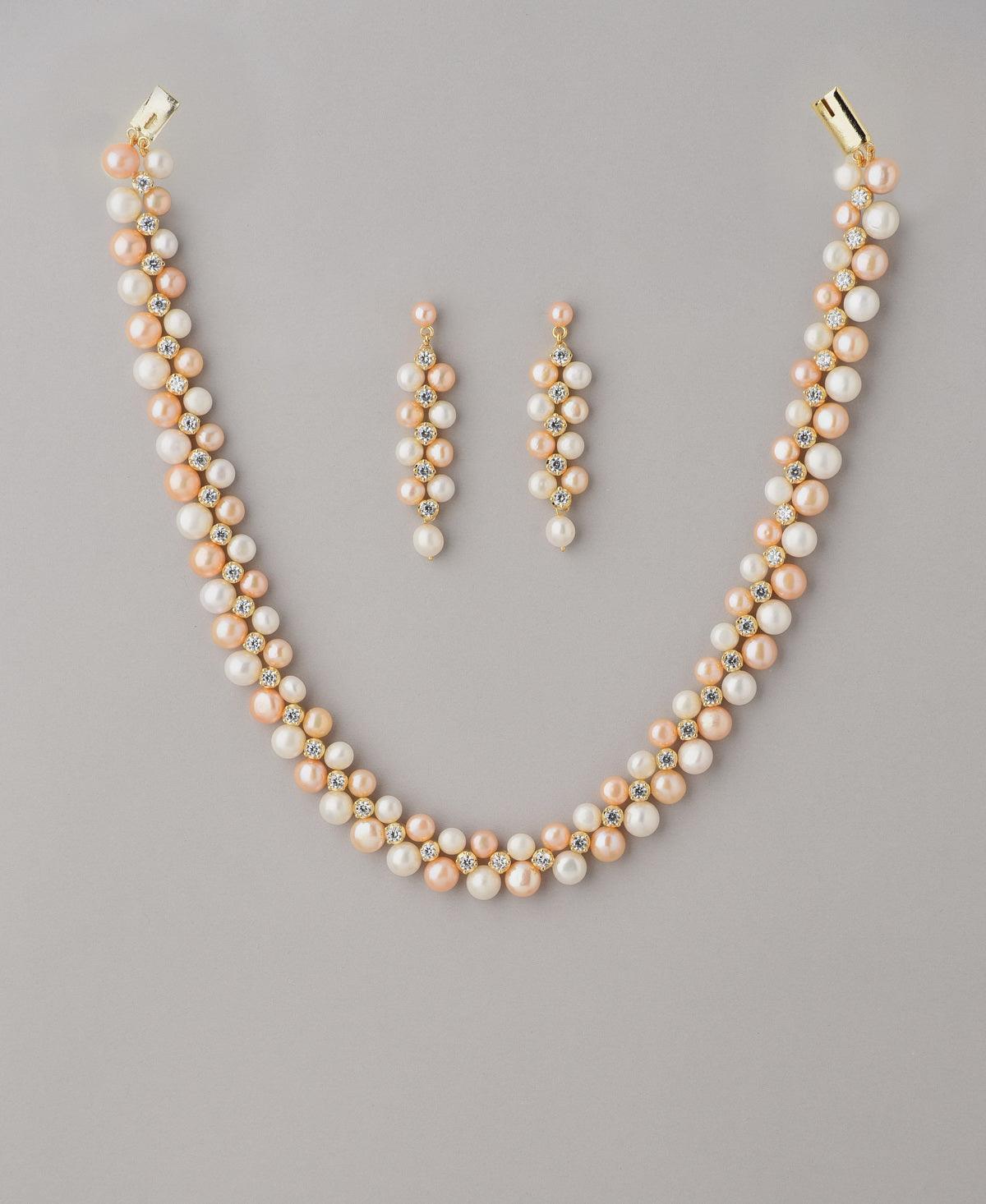 Ravishing Real Pearl Necklace Set - Chandrani Pearls