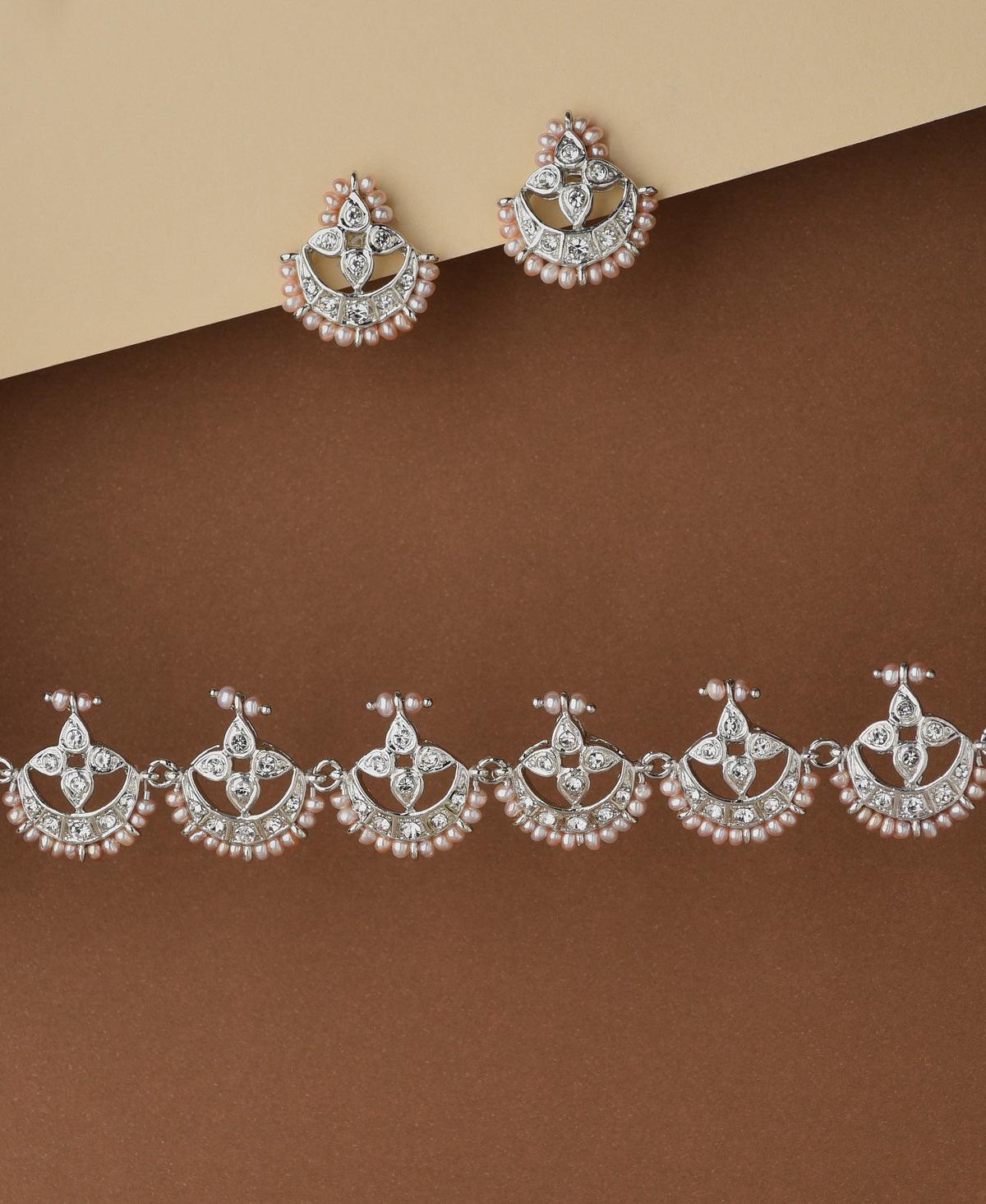 Ravishing Stone Studded Choker Set - Chandrani Pearls