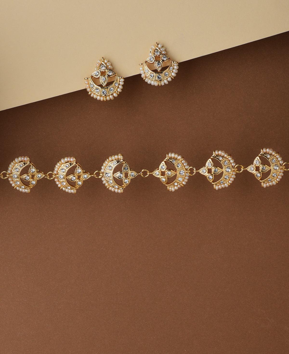 Ravishing Stone Studded Choker Set - Chandrani Pearls