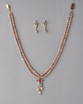 Ravishing Stone Studded Necklace Set - Chandrani Pearls