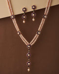 Ravishing Stone Studded Necklace Set - Chandrani Pearls