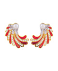 Real Pearl Enamel Earring - Chandrani Pearls