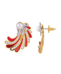 Real Pearl Enamel Earring - Chandrani Pearls