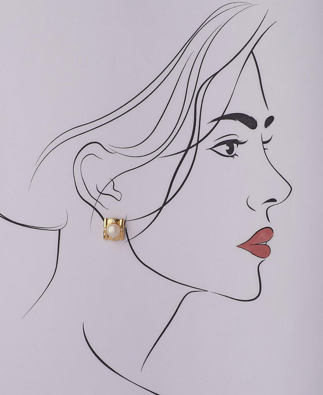 Regal Pearl Stud Earring - Chandrani Pearls