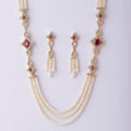 Regal Real Pearl Necklace Set - Chandrani Pearls