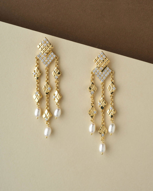 Regal Stone Studded Hang Jhumka - Chandrani Pearls