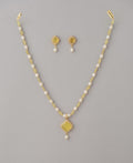 Regal Yellow Beads Necklace Set - Chandrani Pearls
