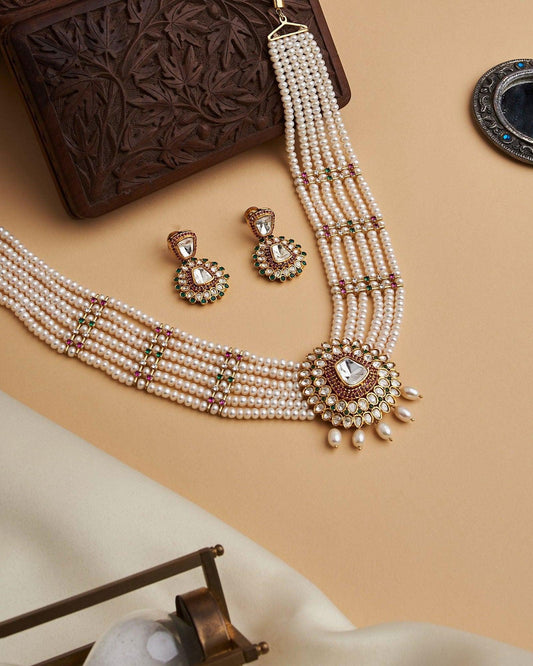 Royal Pearl Necklace Set - Chandrani Pearls