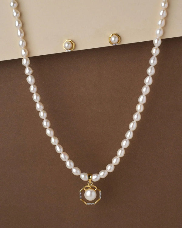 Rustic Ethereal Pearl Necklace Set - Chandrani Pearls