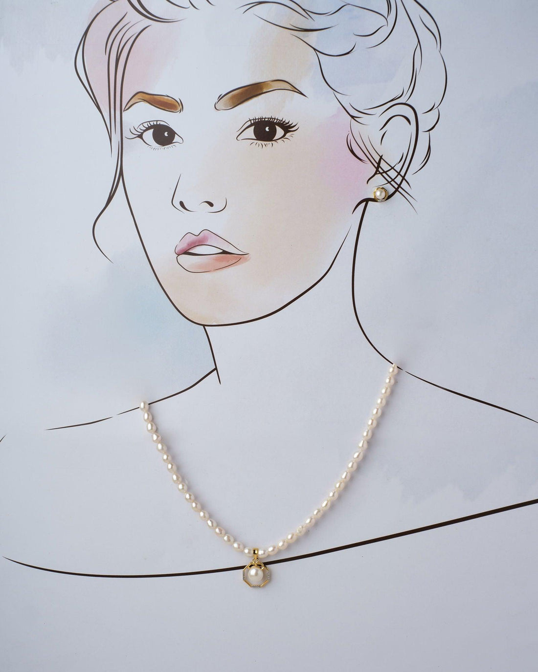 Rustic Ethereal Pearl Necklace Set - Chandrani Pearls