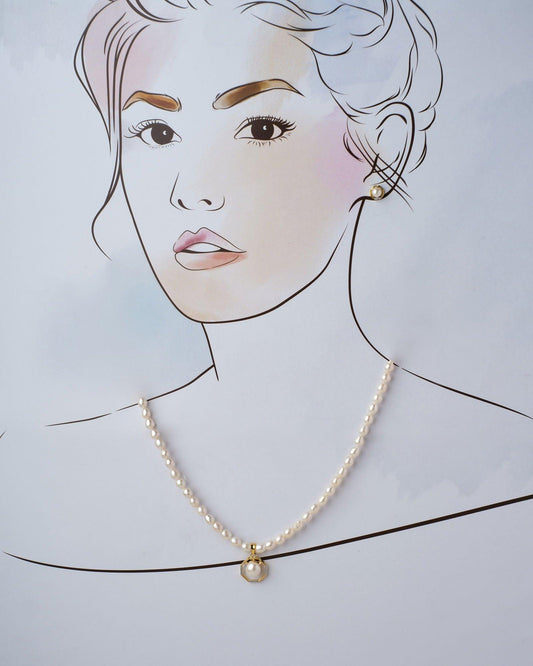 Rustic Ethereal Pearl Necklace Set - Chandrani Pearls