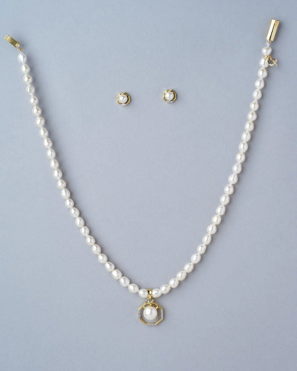 Rustic Ethereal Pearl Necklace Set - Chandrani Pearls