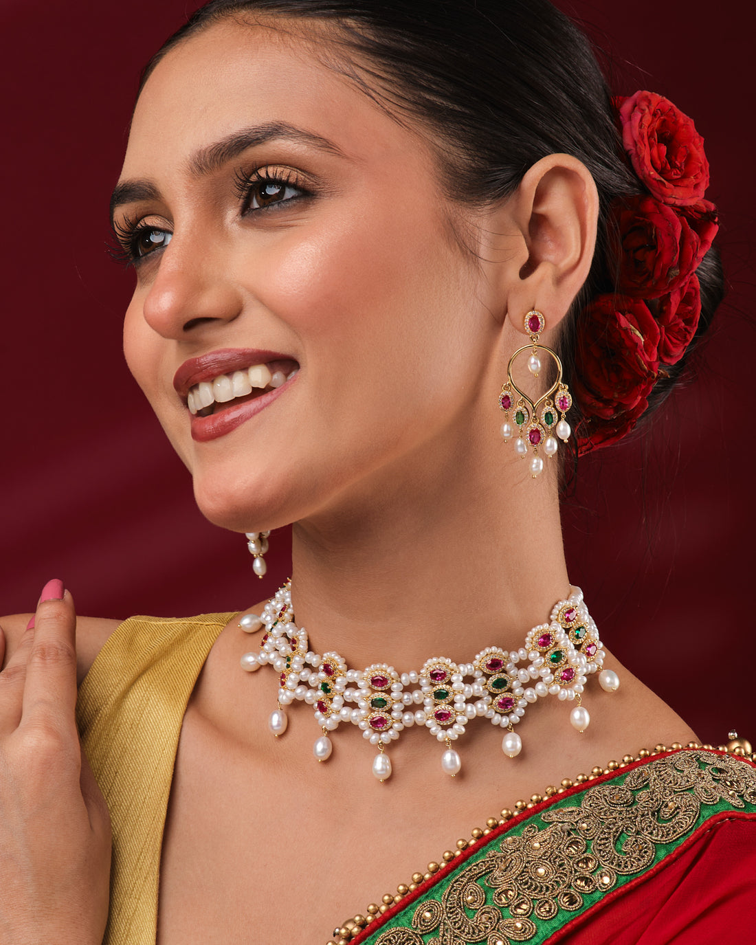 Heavenly Grace Pearl Necklace Set