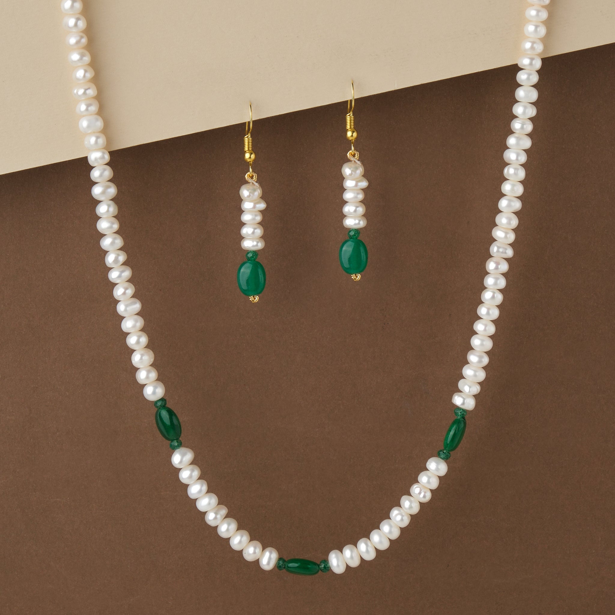 Trendy Real Pearl Necklace Set