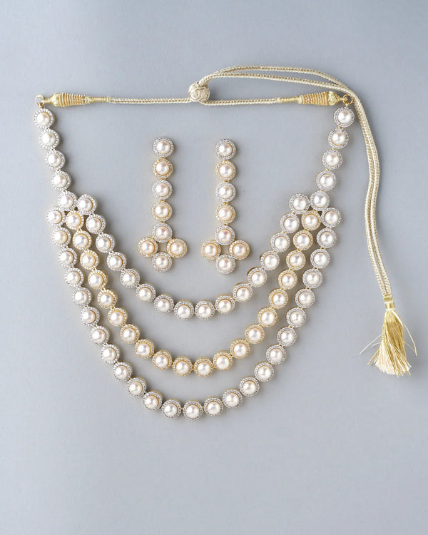 Glamorous Glow CZ Necklace Set