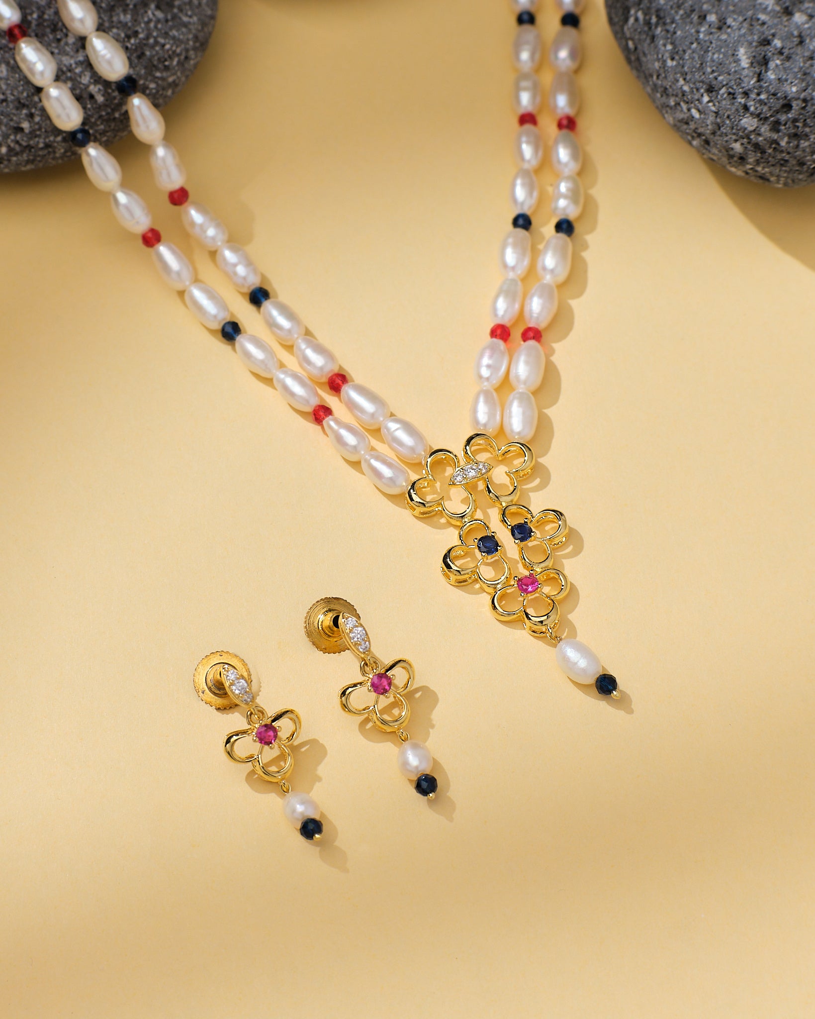 Graceful Beads & Pearl Elegance Set