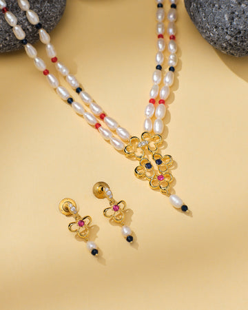 Graceful Beads & Pearl Elegance Set