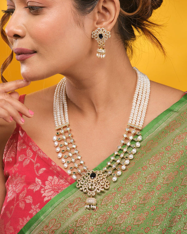 Royal Celestial Pearl Light Necklace Set