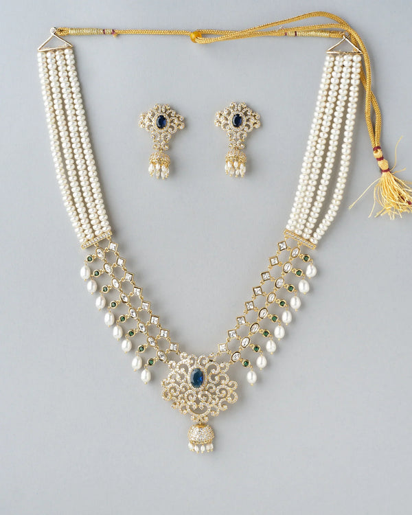 Royal Celestial Pearl Light Necklace Set