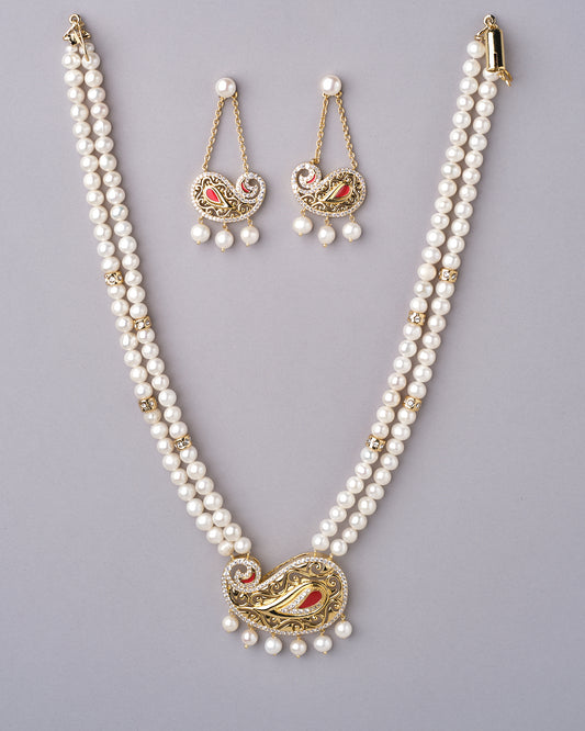 Fallen Swarnadhara Pearl Necklace Set