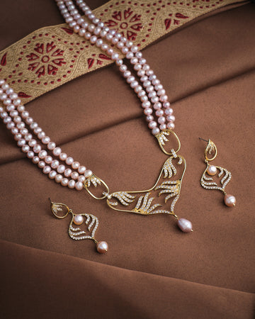Regal Pearl Unity Necklace Set