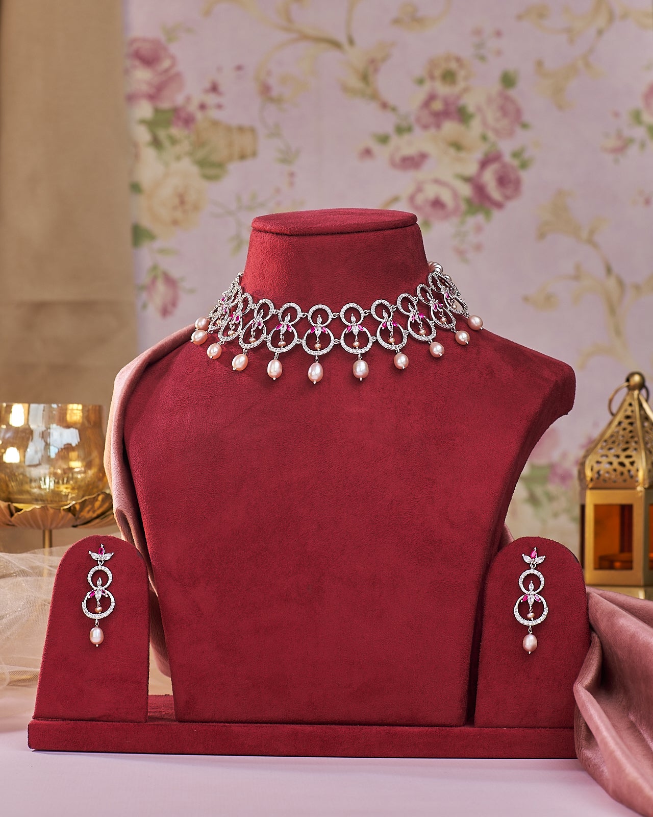 Timeless Blossom Pink Pearl Set