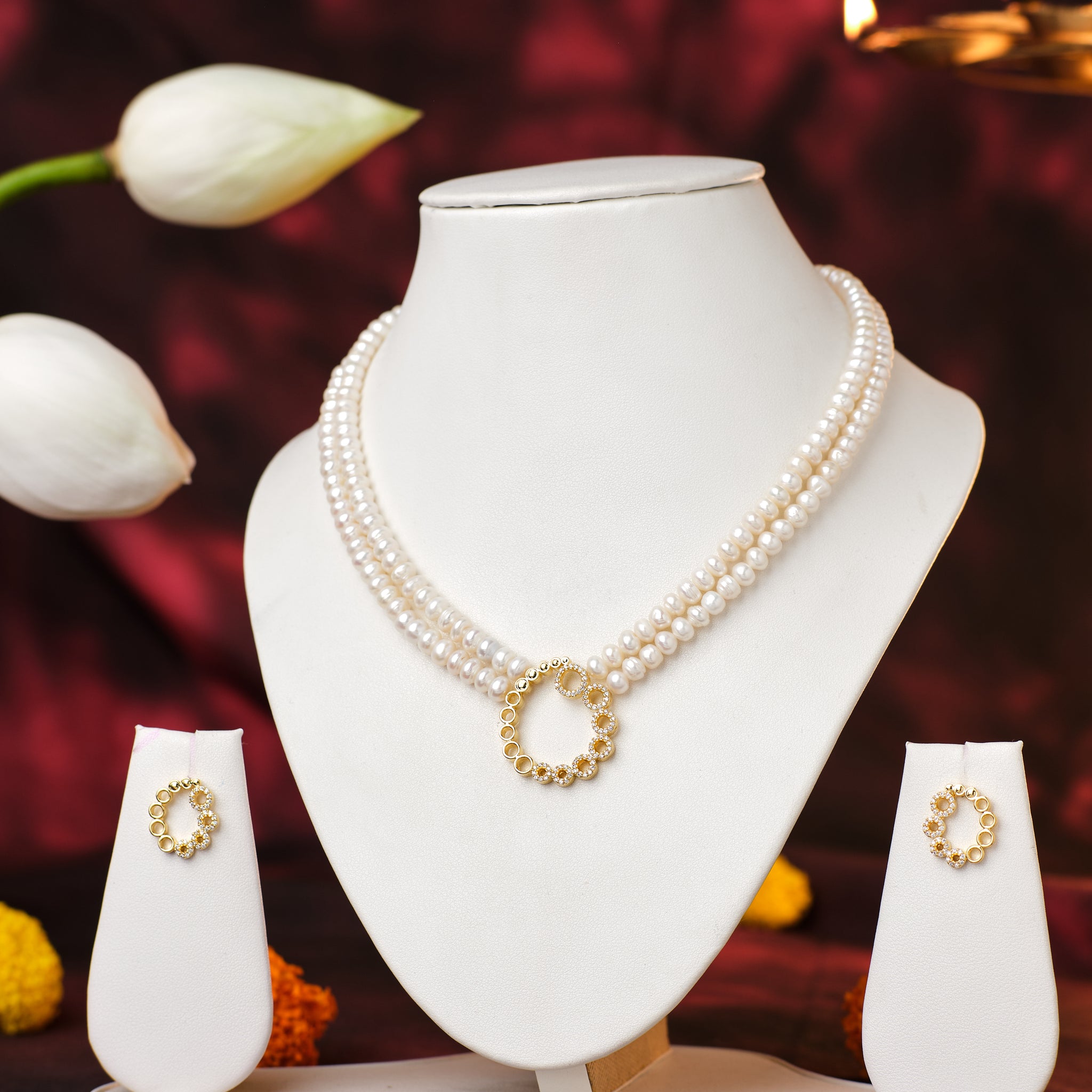 Classic Pearl Circle Harmony Set