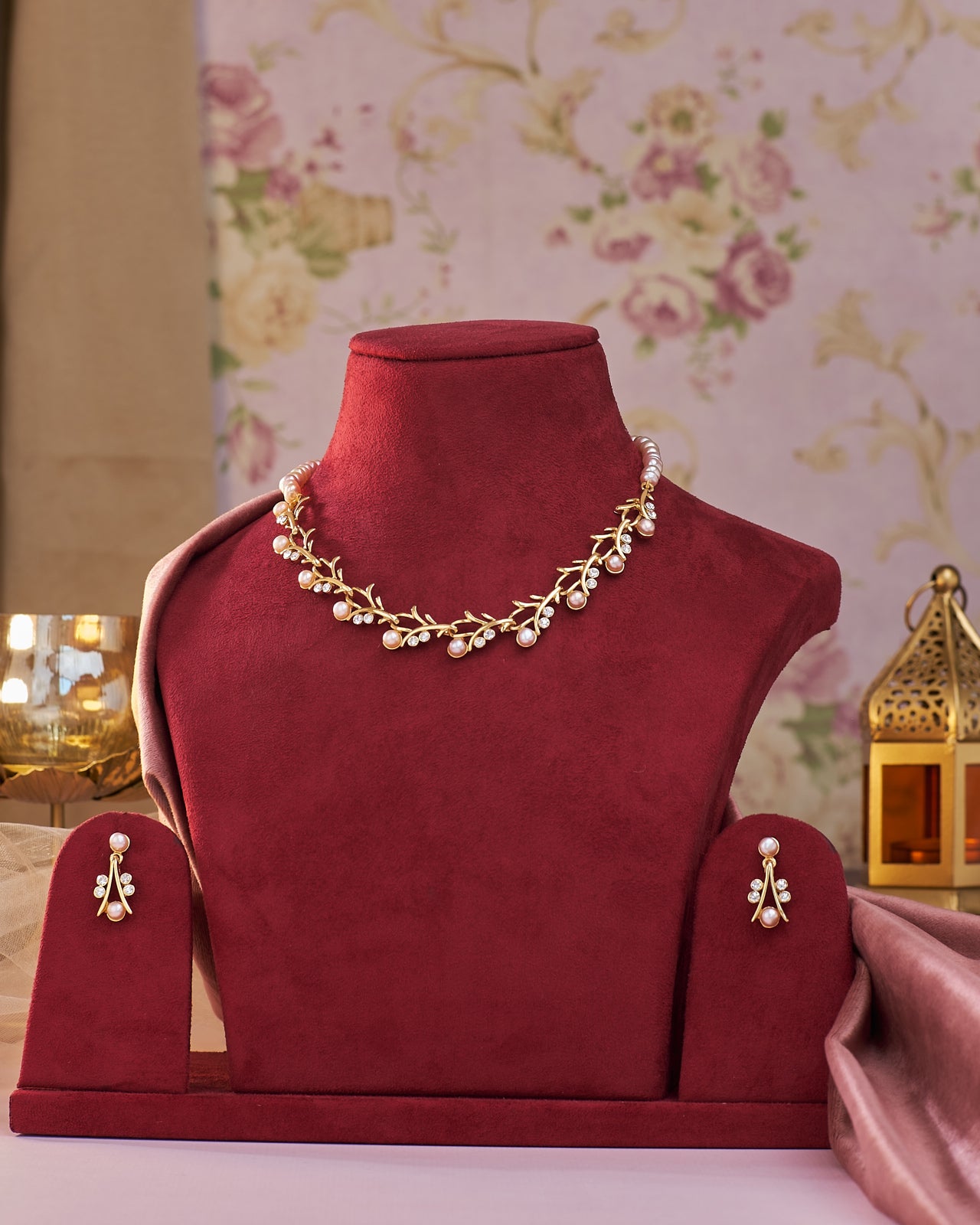 Pearl Serenity Minimalist Wedding Set