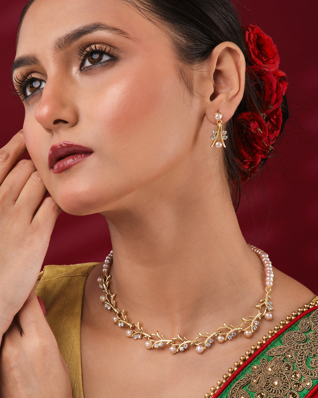 Pearl Serenity Minimalist Wedding Set