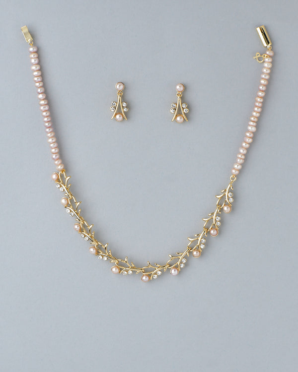 Pearl Serenity Minimalist Wedding Set