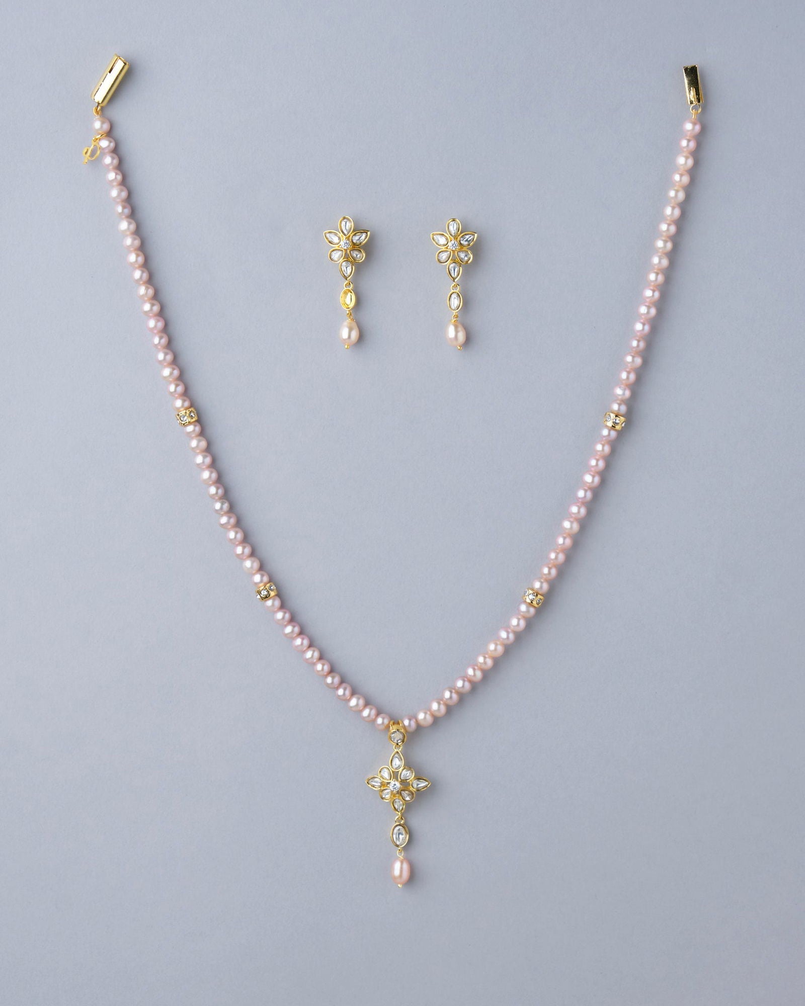 Sculpted Beauty Necklace Set - Chandrani Pearls