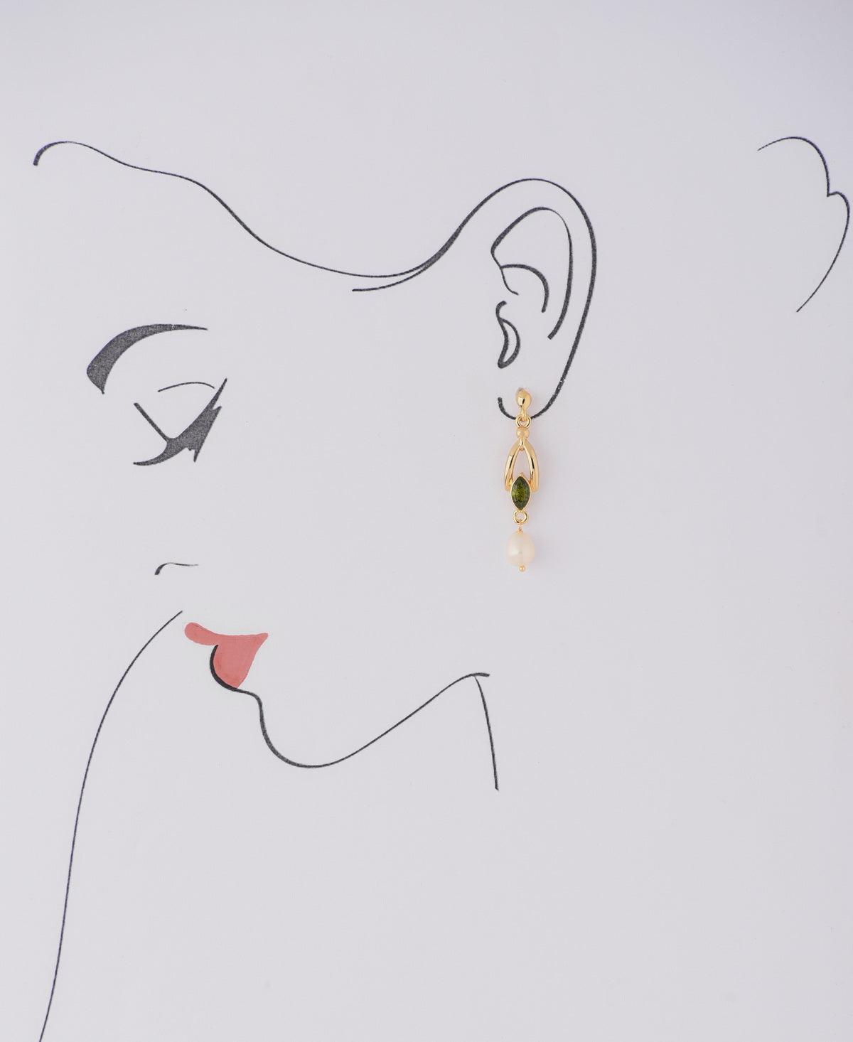 Simple Hang Pearl Earring - Chandrani Pearls