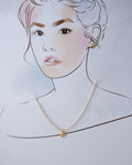Simple Pearl Necklace Set - Chandrani Pearls