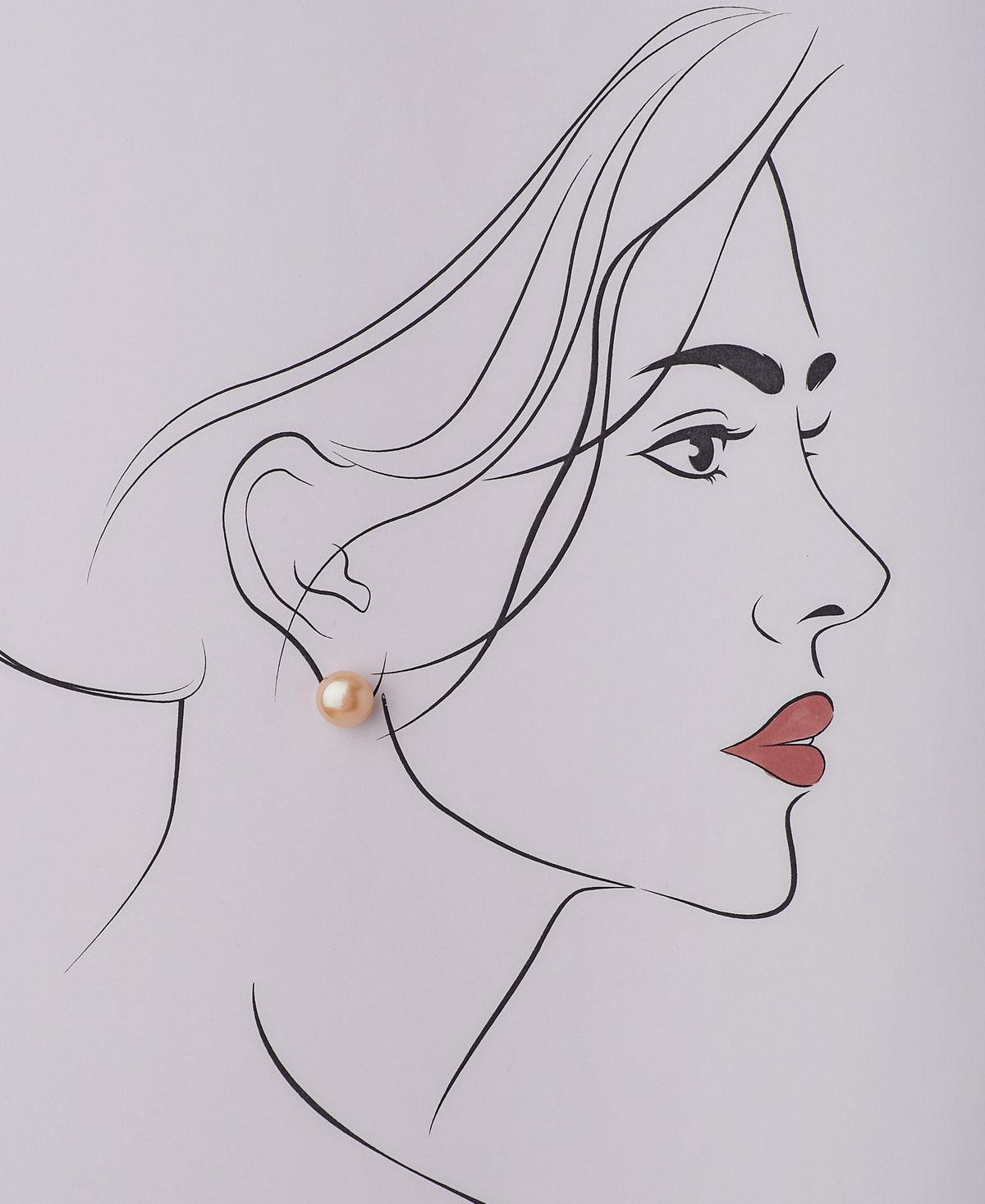 Simple Pearl Stud Earring - Chandrani Pearls