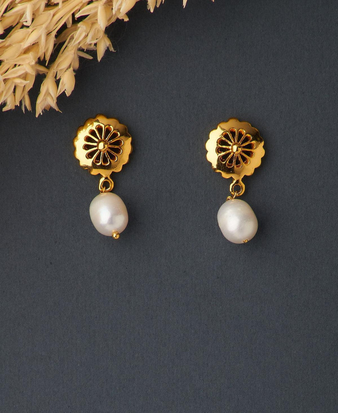 Simple Real Pearl Hanging Earring - Chandrani Pearls