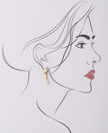 Simple Real Pearl Hanging Earring - Chandrani Pearls