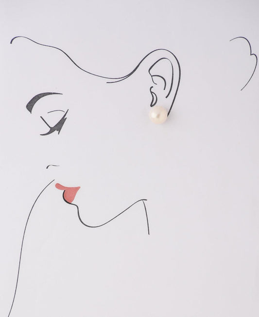 Simple Real Pearl Stud Earring - Chandrani Pearls