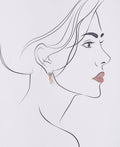 Simple Stone Studded Pearl Earring - Chandrani Pearls